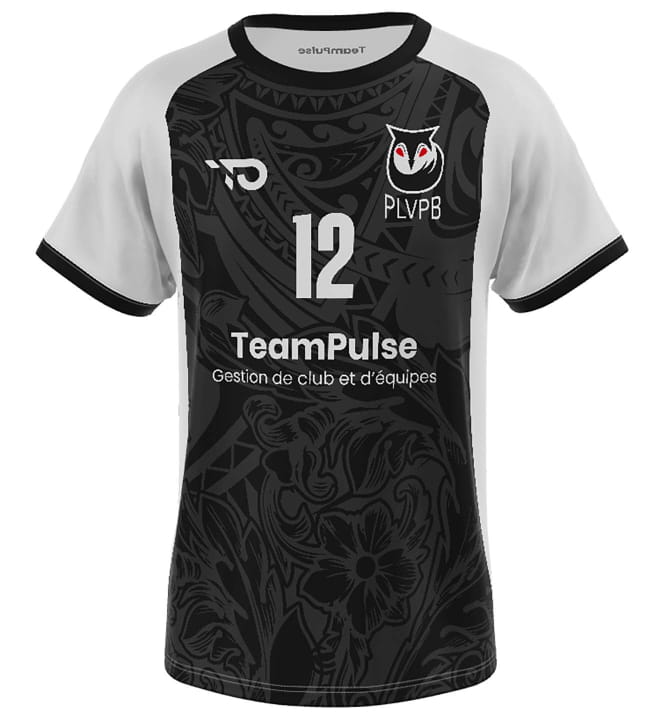 Maillot match noir PLVPB