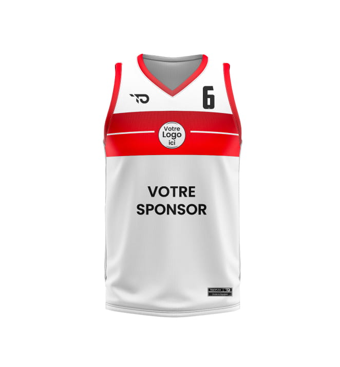 Touch personalised basketball jersey