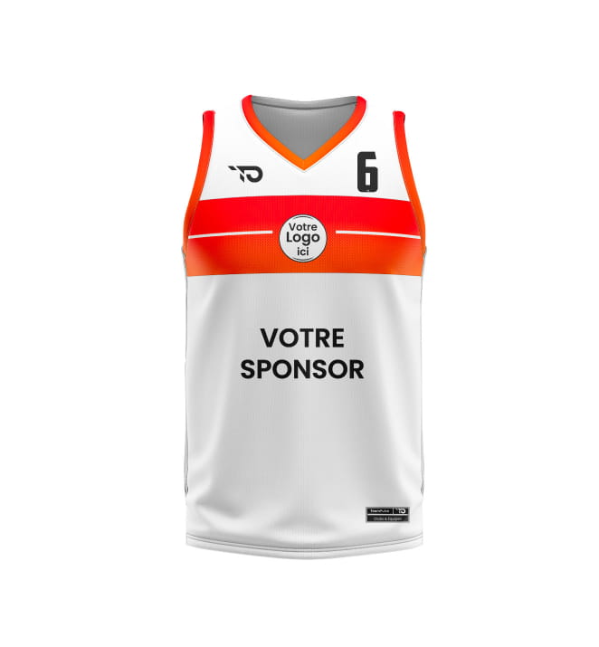 Touch personalised basketball jersey
