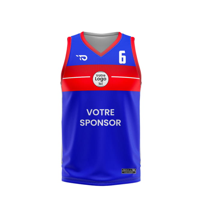 Touch personalised basketball jersey