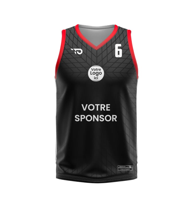Rock personalised basketball jersey