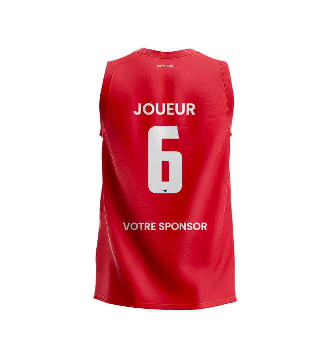 Rock personalised basketball jersey