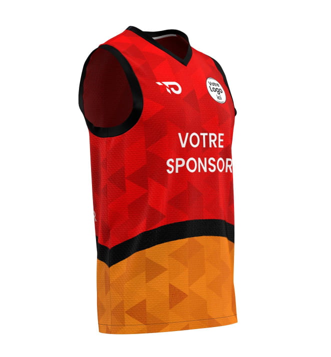 Racing personalised basketball jersey