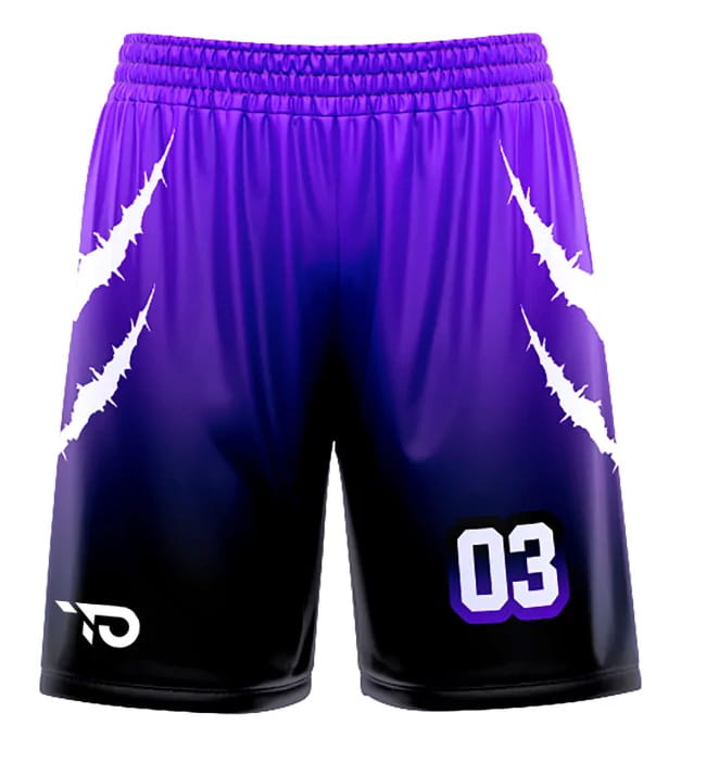 Personalised basketball shorts
